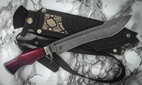 JN Handmade Knives damascus bowie 8
